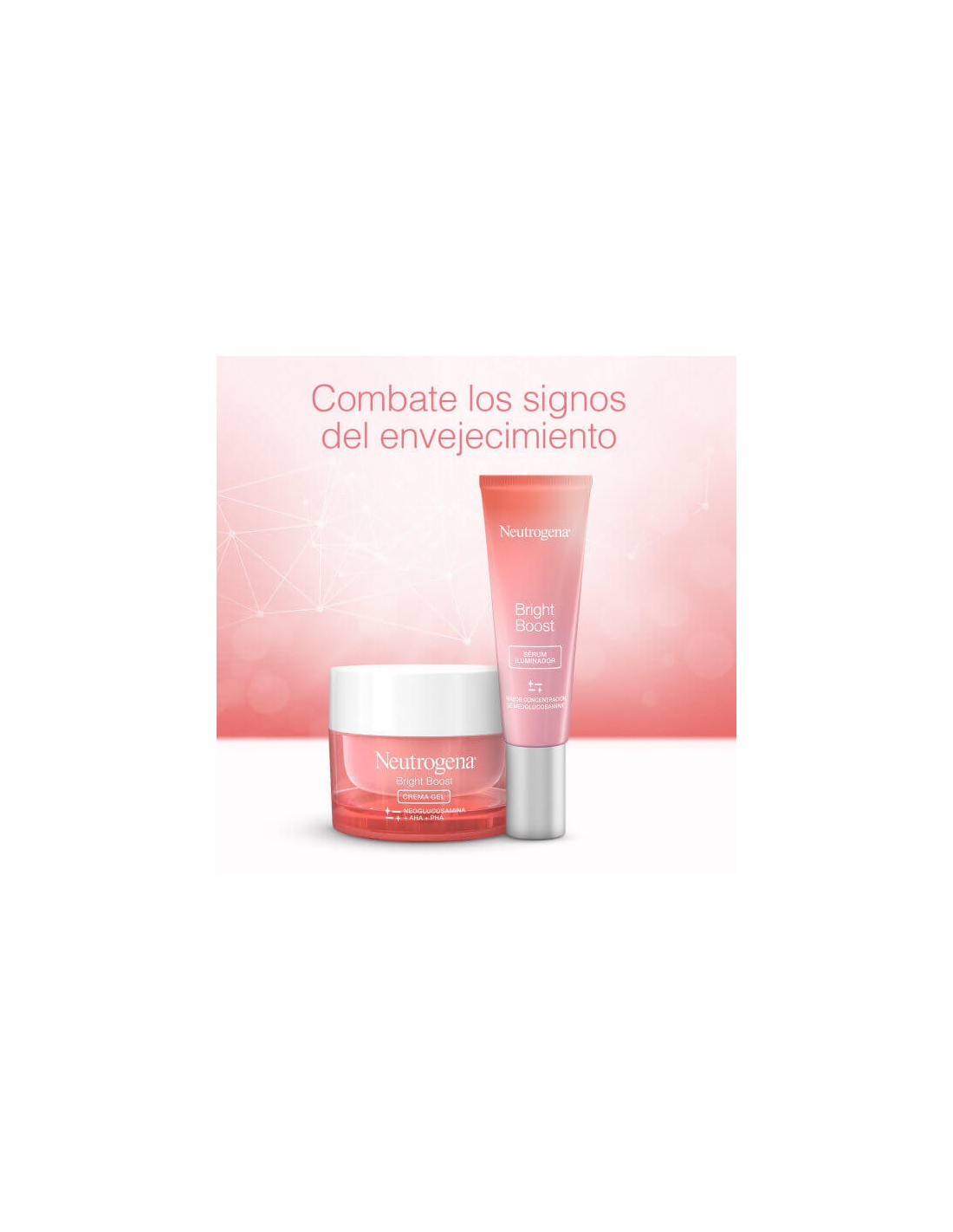 NEUTROGENA RUTINA BRIGHT BOOST CREMA GEL 50 ML SERUM ILUMINADOR 30 ML