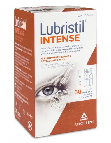 LUBRISTIL INTENSE SOLUCION OFTALMICA 30 UNIDOSIS