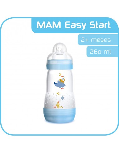 2 X 260 ML , MAM Easy Start anti-cólico Auto esterilizadora a la botella de bebé Paquete de 2