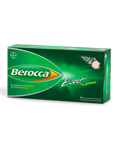 BEROCCA BOOST CON GUARANÁ 30 COMPRIMIDOS EFERVESCENTES