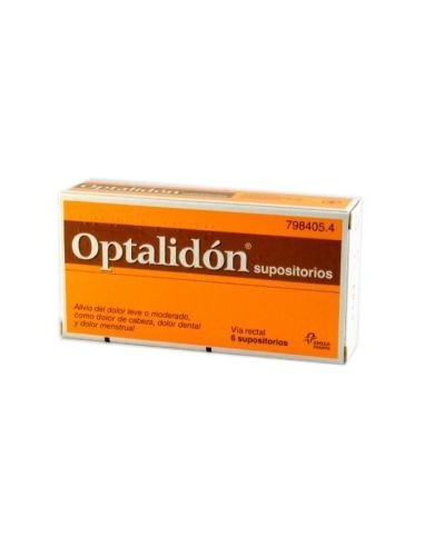 OPTALIDON 500 mg/75 mg 6 SUPOSITORIOS