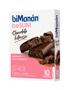 BIMANAN BESLIM CHOCOLATE INTENSO 10 BARRITAS