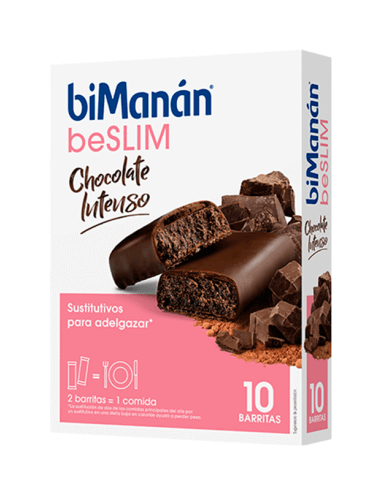 BIMANAN BESLIM CHOCOLATE INTENSO 10 BARRITAS