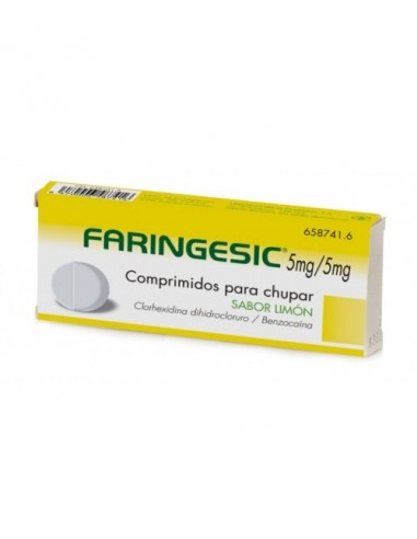 FARINGESIC 5 MG/5 MG 20 COMPRIMIDOS PARA CHUPAR SABOR LIMON