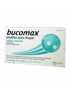 BUCOMAX 24 PASTILLAS PARA CHUPAR MENTA