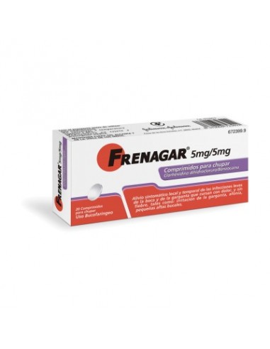 FRENAGAR 5 MG/5 MG 20 COMPRIMIDOS PARA CHUPAR