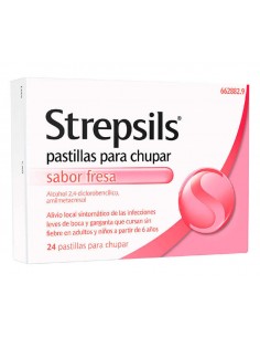 STREPSILS 24 PASTILLAS PARA CHUPAR FRESA