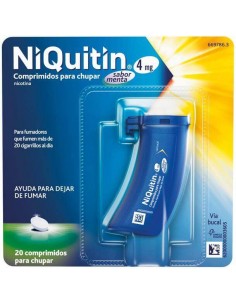 NIQUITIN 4 MG 20 COMPRIMIDOS PARA CHUPAR SABOR MENTA