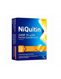 NIQUITIN CLEAR 14 MG/24 H 7 PARCHES TRANSDERMICOS 78 MG