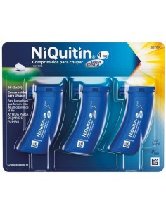 NIQUITIN 4 MG 60 COMPRIMIDOS PARA CHUPAR SABOR MENTA