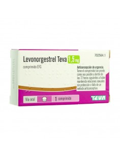 LEVONORGESTREL TEVA EFG 1,5 MG 1 COMPRIMIDO