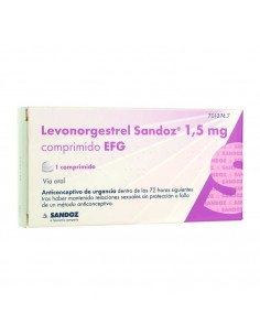 LEVONORGESTREL SANDOZ EFG 1,5 MG 1 COMPRIMIDO