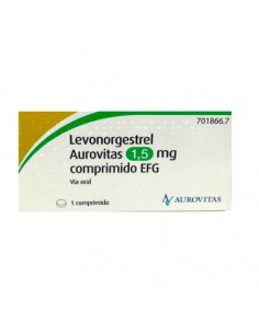 LEVONORGESTREL AUROVITAS 1,5 MG 1 COMPRIMIDO