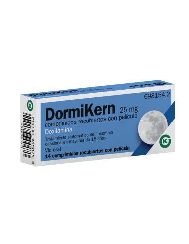 DORMIKERN 25 MG 14 COMPRIMIDOS RECUBIERTOS