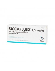 SICCAFLUID 2,5 MG/G GEL OFTALMICO 30 MONODOSIS 0,5 G