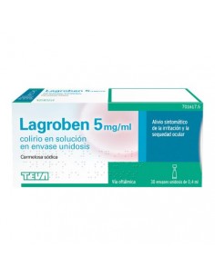 LAGROBEN 5 MG/ML COLIRIO EN SOLUCION 30 MONODOSIS 0,4 ML