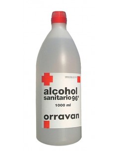 ALCOHOL 96º SANITARIO ORRAVAN SOLUCION CUTANEA 1000ML