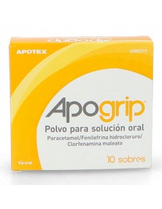 APOGRIP 10 SOBRES POLVO PARA SOLUCION ORAL