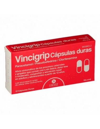 VINCIGRIP 12 CAPSULAS