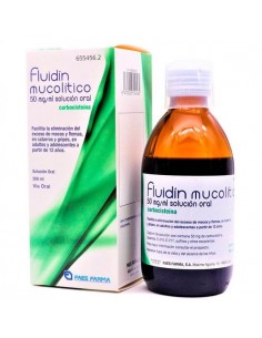 FLUIDIN MUCOLITICO 50 MG/ML SOLUCION ORAL 200 ML