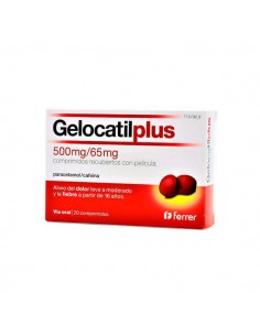 GELOCATIL PLUS 500 MG/65 MG 20 COMPRIMIDOS RECUBIERTOS