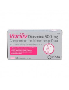 VARILIV DIOSMINA 500 MG 30 COMPRIMIDOS RECUBIERTOS