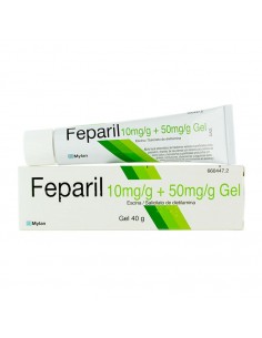 FEPARIL 10 MG/G + 50 MG/G GEL CUTANEO 40 G