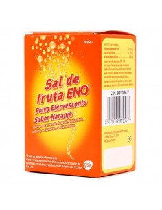 SAL DE FRUTA ENO SABOR NARANJA 5 G 10 SOBRES POLVO EFERVESCENTE