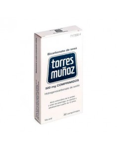 BICARBONATO DE SOSA TORRES MUÑOZ 500 MG 30 COMPRIMIDOS