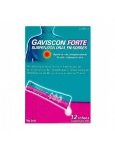 GAVISCON FORTE 12 SOBRES SUSPENSION ORAL 10 ML
