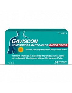 GAVISCON SABOR FRESA 24 COMPRIMIDOS MASTICABLES