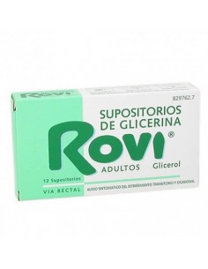 ROVI ADULTOS SUPOSITORIOS DE GLICERINA 3,36 G 12 SUPOSITORIOS