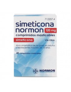 SIMETICONA NORMON 120 MG 40 COMPRIMIDOS MASTICABLES