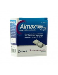 ALMAX 500 MG 18 COMPRIMIDOS MASTICABLES