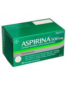 ASPIRINA 500 MG 20 COMPRIMIDOS EFERVESCENTES