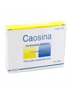 CAOSINA 2500 mg (1000 mg Ca) 24 SOBRES POLVO PARA SUSPENSION ORAL