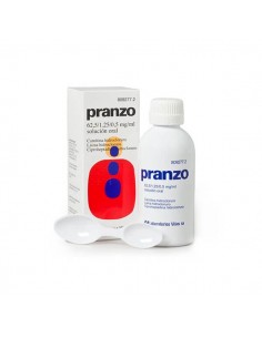 PRANZO 62,5 mg/ml + 1,25 mg/ml + 0,5 mg/ml SOLUCION ORAL 1 FRASCO 200 ml