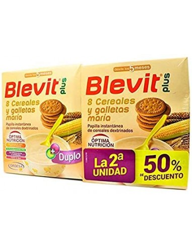 Blevit Plus Optimum 8 Cereales con Miel - Papilla de Cereales para Bebé con  50% de Cereales Integrales - Únicas Papillas para Bebé Sin Dextrinar -  Desde los 6 meses - 400g : : Alimentación y bebidas