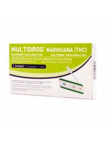 MULTIDROG TEST MARIHUANA EN ORINA 1 UNIDAD