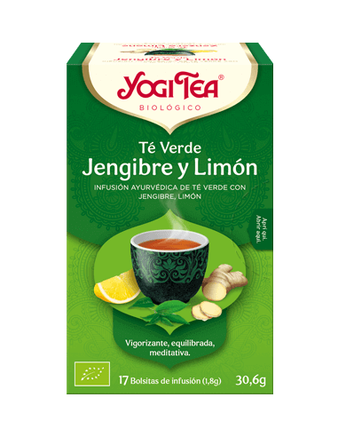 YOGI TEA TÉ VERDE JENGIBRE Y LIMÓN