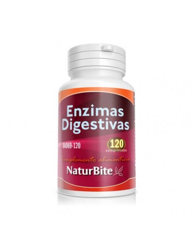 NATURBITE ENZIMAS DIGESTIVAS 120 COMPRIMIDOS