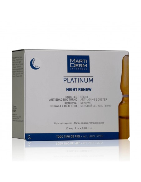 MARTIDERM PLATINUM NIGHT RENEW 10 AMPOLLAS