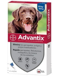 ADVANTIX PERROS MAS DE 25 KG 4 PIPETAS