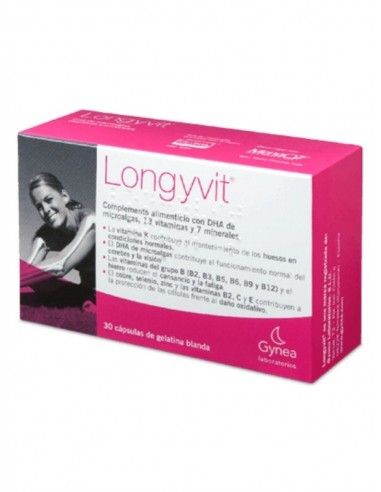 LONGYVIT +45 30 CAPSULAS DE GELATINA