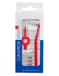 CEPILLO ESPACIO INTERDENTAL CURAPROX CPS INICIAL 07 MM 5 UNIDADESL FINE ROJO 