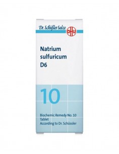 SAL SHUSSLER Nº10 NATRIUM SULFURICUM D6 80 COMPRIMIDOS