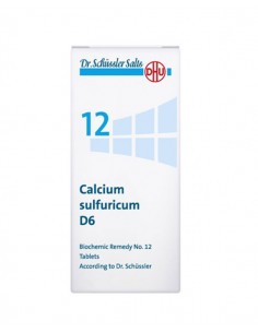 SAL SHUSSLER Nº12 CALCIUM SULFURICUM D6 80 COMPRIMIDOS