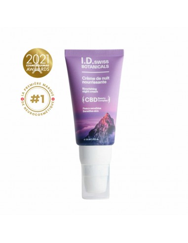 ID SWISS BOTANICALS CREME DE NUIT NOURRISSANTE CBD 50ML