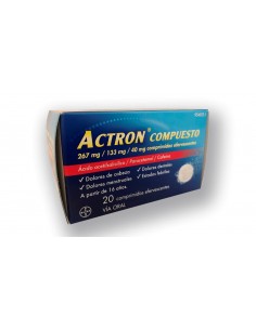 ACTRON COMPUESTO 267 mg/133 mg/40 mg 10 COMPRIMIDOS EFERVESCENTES