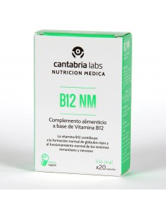 CANTABRIA LABS B12 NM 20 CAPSULAS